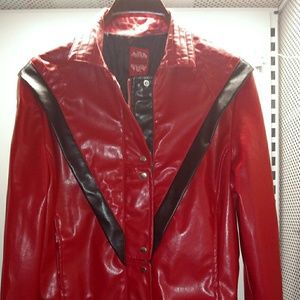 Thriller Inspired Red Vinyl Jacket